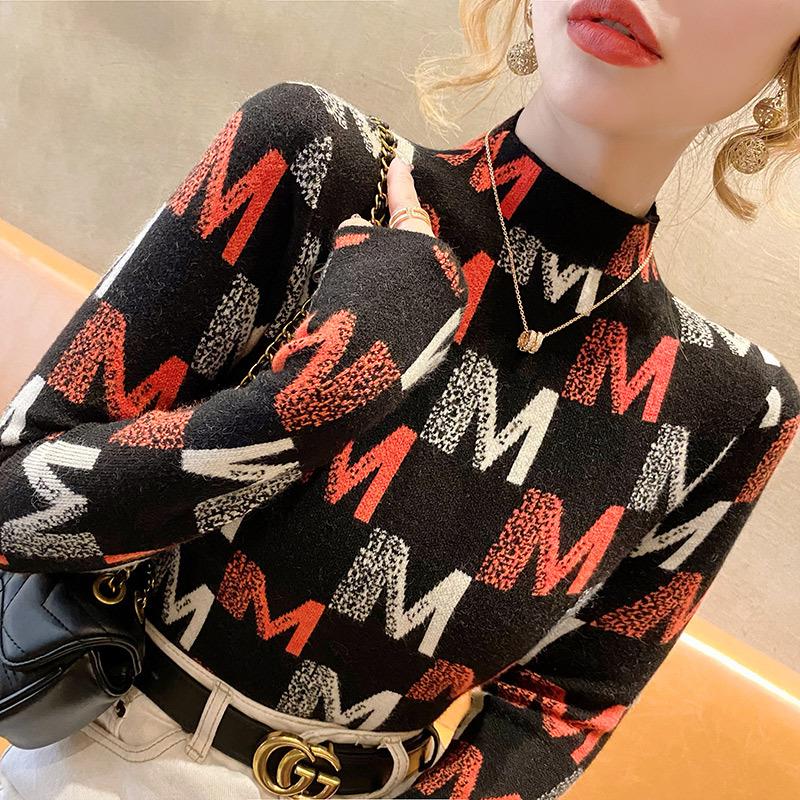 

Женский модный зимний новый облегающий свитер свитер нижнее белье для женщин XL