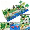 Plaque de Base Briques de Construction 32x32 Points 25.5X25.5Cm Paysage Prairie Rivière, Cabane dans les Arbres Tropicale & Rue Ville Briques Jouets