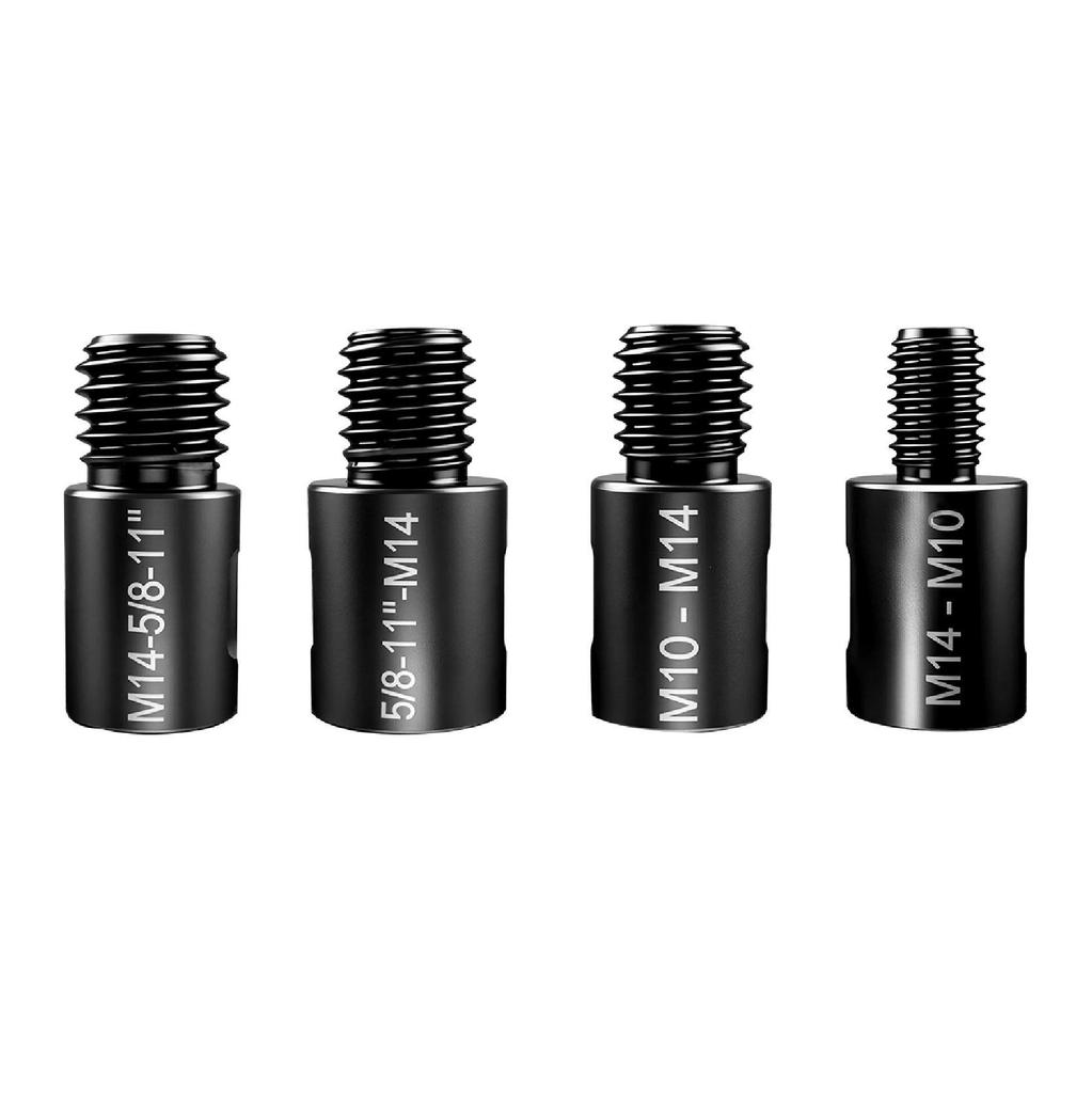 Angle Grinder Hole Saw Adapter: M10 To M14 To 5/8-11 US Thread Converter