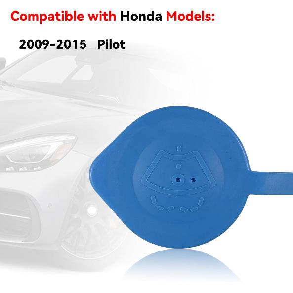 runmade Windshield Washer Fluid Cap Wiper Reservoir Tank Bottle Cover Compatible with Honda Pilot 2009, 2010, 2011, 2012, 2013, 2014,