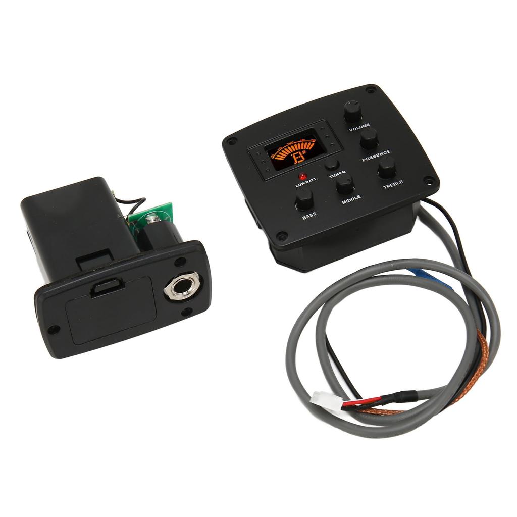 Acoustic Guitar Pickups Professional 3 Band Equalizer LCD Tuner Portable Guitar Pickup for Home