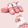 4Pcs/Set Breathable Dog Shoes Waterproof Dog Boots Professional Outdoor Anti-Slip Durable for Puppy Hiking Rubber Sole Pet Boots