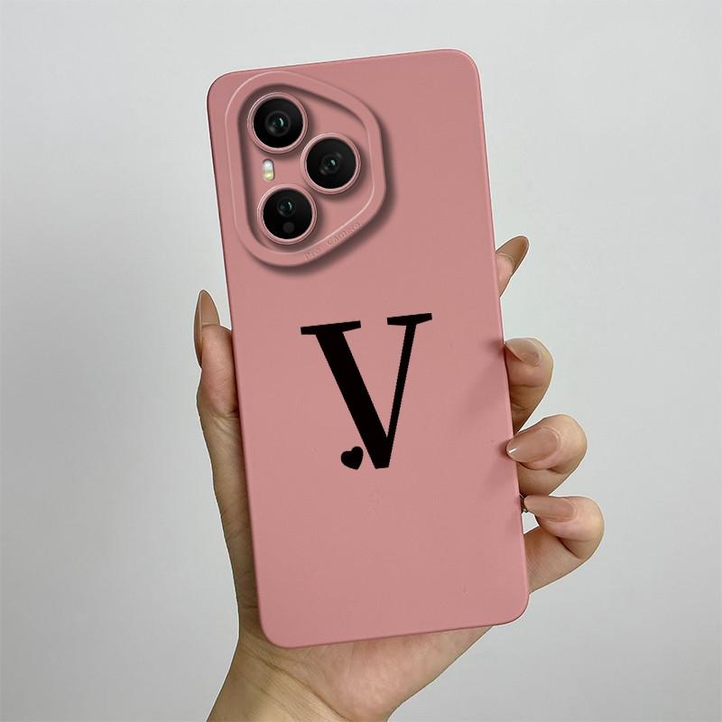 Case For Honor 400 Pro Luxury Letters Soft Phone Back Cover For Honor400 Pro 5G Full Protection Liquid Silicone Shockproof Funda