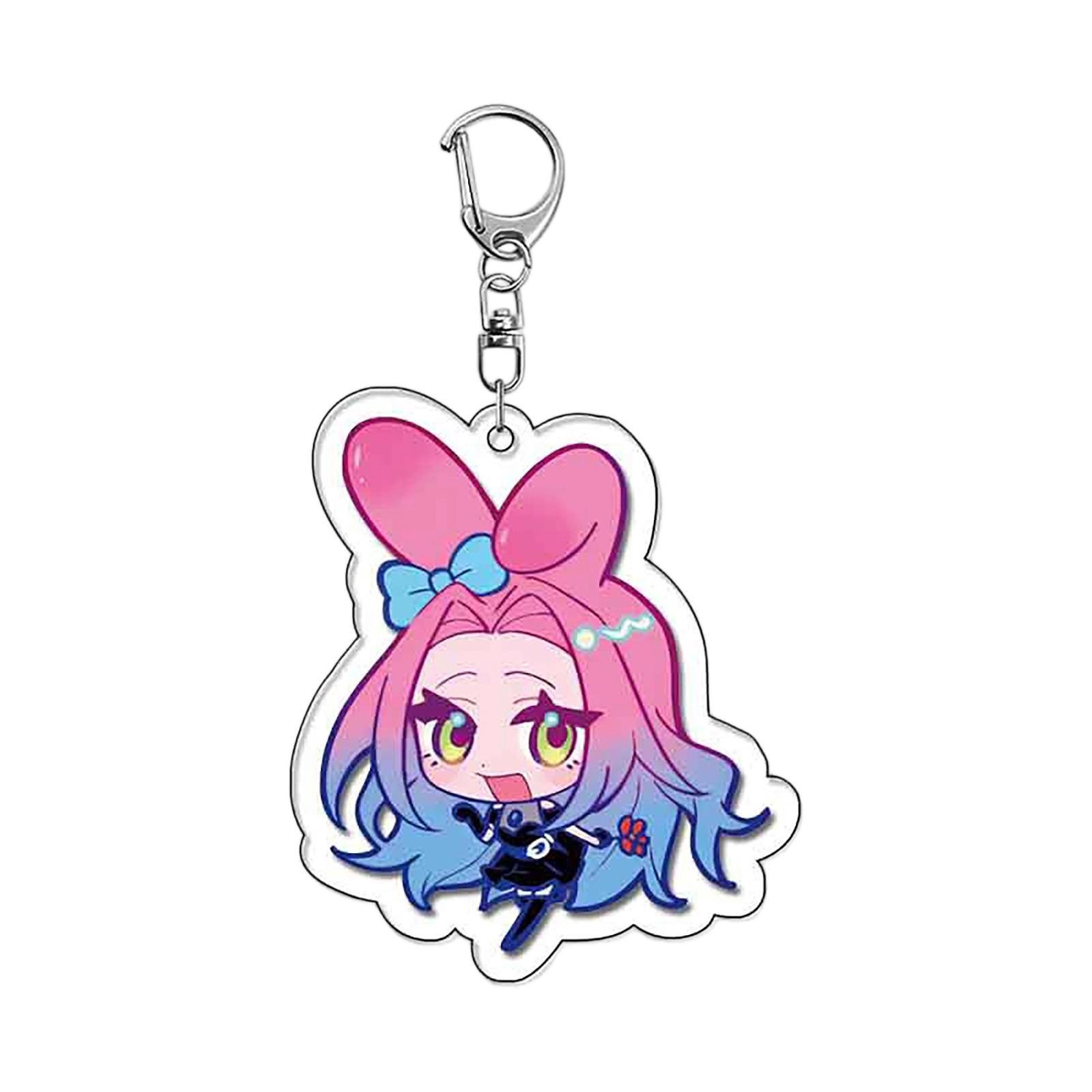 

Anime Peripheral Acrylic Keychain Pendant, Cute Student Anime Backpack Pendant One Size
