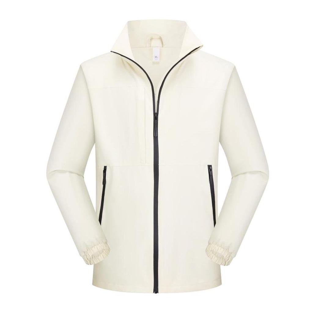 Unisex Windproof Stand Collar Business Jacket - Customizable Logo