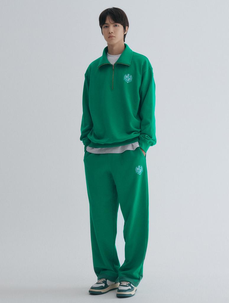 GRAYDATION Emblem Print Sweatshirt Men'S Pants Green