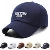 Japanese Simple Embroidered Letters 1630 Baseball Cap Fashionable Versatile Sun Protection Visor Hat Wide Brim Cap