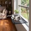 Breathable Mesh Cat Hanging Bed Folding Cat Sunbathing Bed Pet Nest Cat Window Hammock  Bedside Use