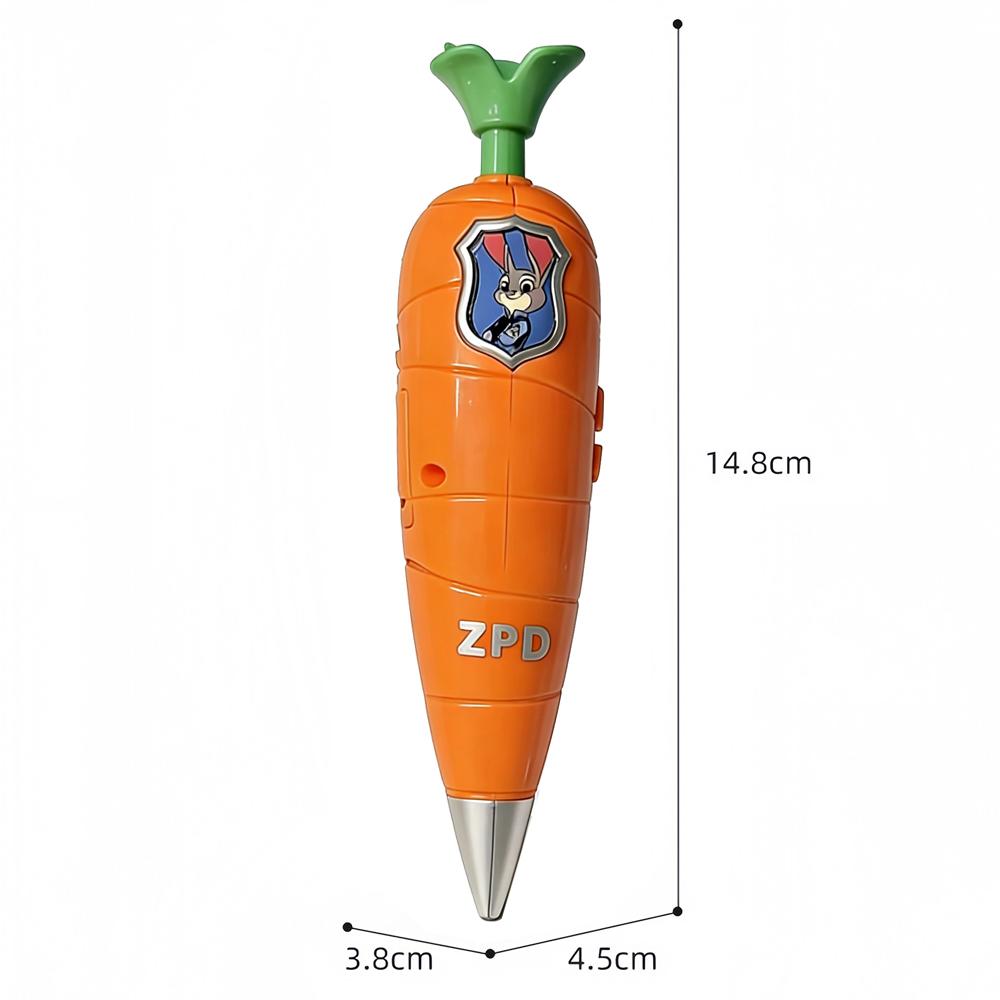 

Zootopia Judy Carrot Voice Recorder Pen + Cartoon Snake Press Pen, Silicone Cute Stationery, Creative Gel Pen for Students