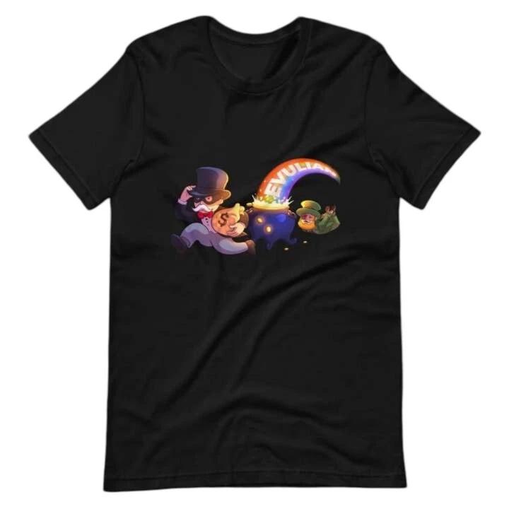 Monopoly Man Leprachaun Parody T-shirt by Evulian S
