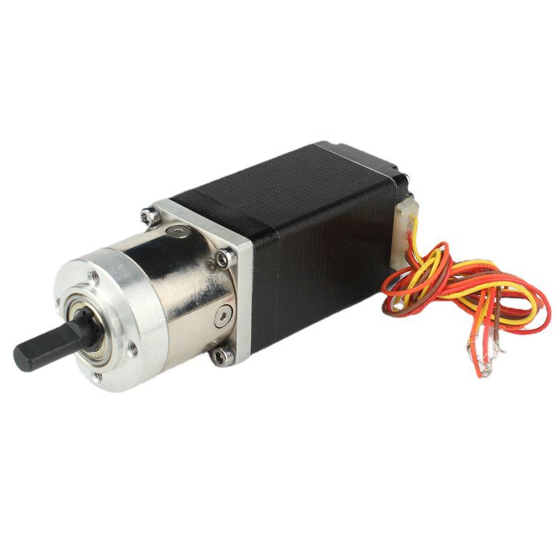 Stepper Motor with Planetary Gearbox, Reduction Ratios: 3.71, 5.18, 13.76, 19.2
