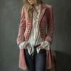Women's Velvet Jacket, Long Sleeve, Embroidered Patchwork, Color