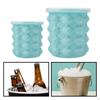 2 In 1 Silicone Ice Bucket Drink Cooling Cube Maker Portable Storage