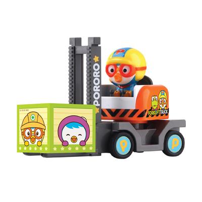 Kovový vysokozdvižný vozík Pororo, kórejské hračky