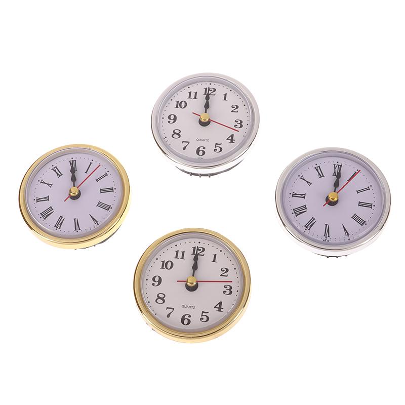 Klassisk Ur Håndværk Kvarts Urværk 2-1/2" (65Mm) Rundt Ur Hovedindsats Romertal Lille Ur Arabiske Tal Ur
