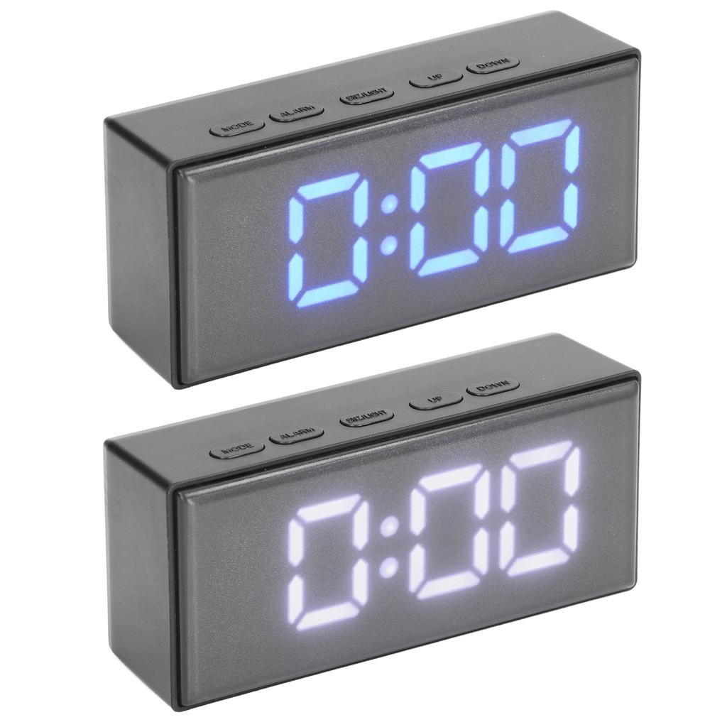 Digital Clock Energy Saving Backlight LED Mirror Digital Display Electronic Alarm Clock for Dormitor