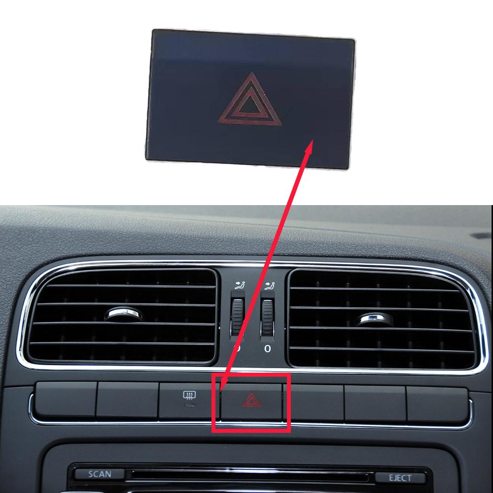 For VW POLO 2011-2016 Center Console Switch Button Cap Car Interior Accessories Rear Windshield Heating/Emergency Light Button