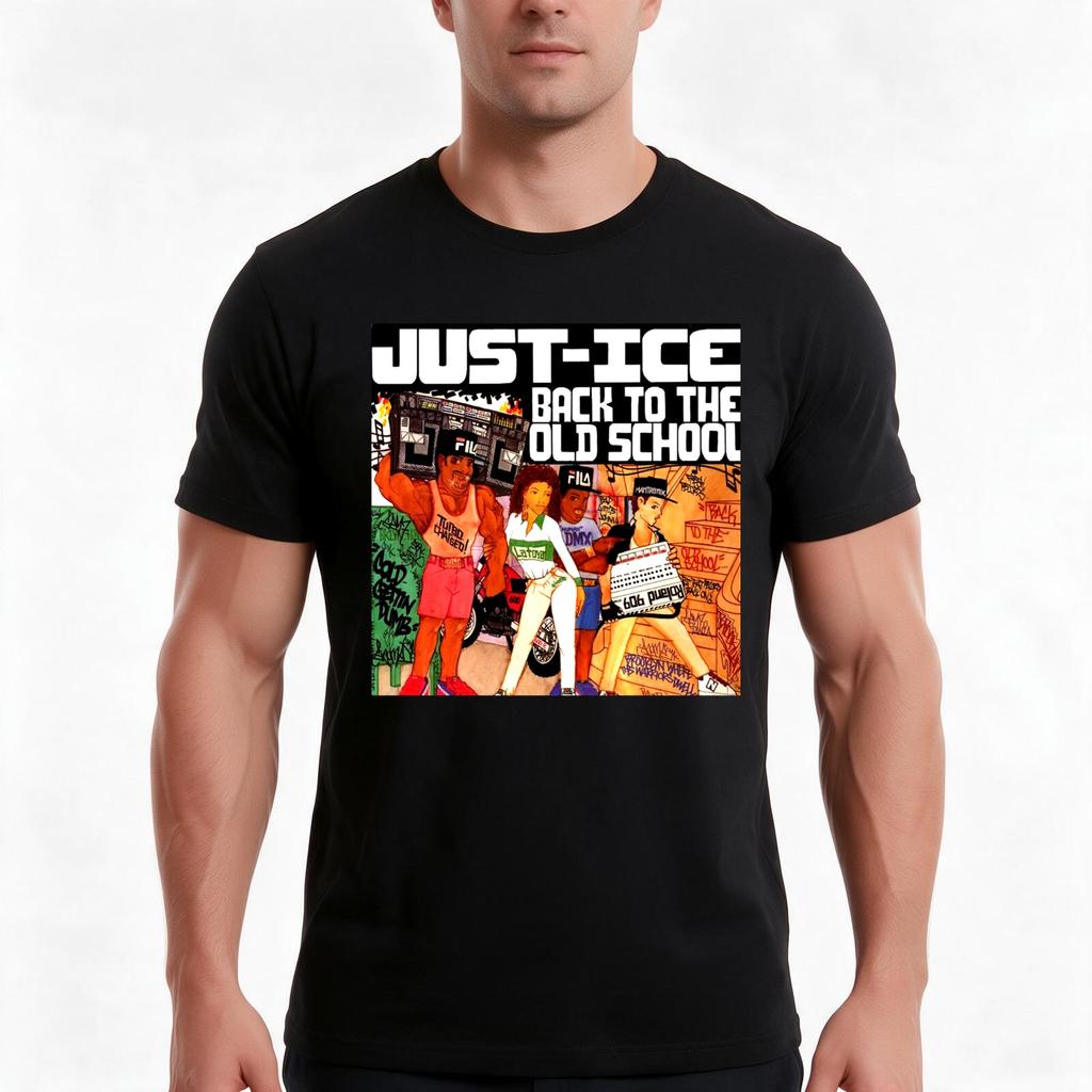 Justice Back To The Old School Tshirt Summer Casual Cotton Tee Oversized Streetwear Tops Vintage Graphic Print 100 Cotton