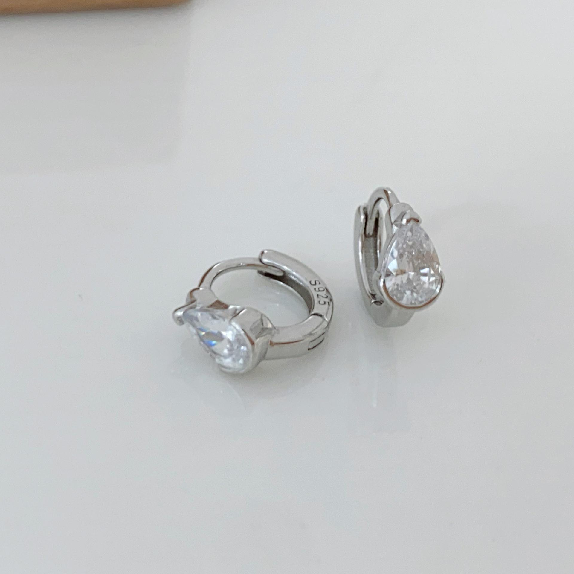 

Серьги из стерлингового серебра S925 с квадратным цирконом в форме слезы - 2026 Модные легкие роскошные серьги для женщин 925 Sterling Silver