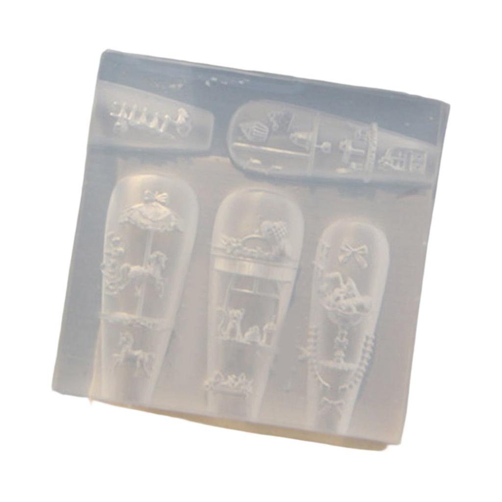 Realistic Design Silicone Nail Art Accessories Mold For DIY Craft Jewelry Making Safe Easy Use Nail Charm Mold