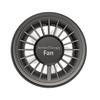 New Car Mini Cooling Fan Car Atmosphere Fan Car Air vent clip small Fan With Ambient Light 3 Speeds Electric Powerful Fan