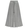 Summer High-waist Wide-leg Pants Women's Nine-point Pants Are Thin Wide-leg Pants Large Size Loose Thin Wide-leg Pants