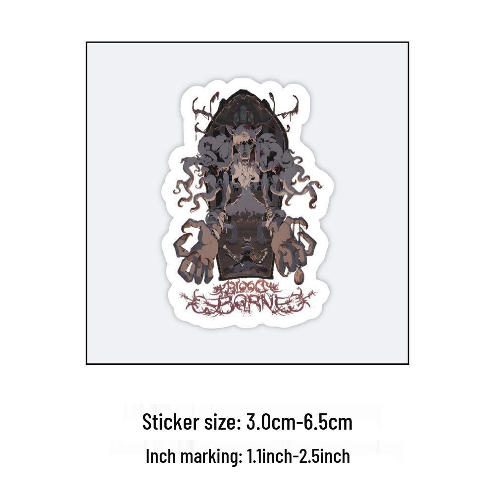 60 Kreative Anime Bloodborne Sticker für Handyhüllen, Laptops und Journals