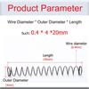0.4x4mm Small Compression Spring, 10/20/50Pcs Precision Pen Core Return Spring