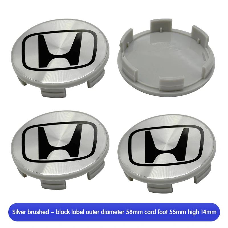 4 Stück 69mm 62mm 58mm Für Honda Auto Radnabenkappen Felgennabendeckel Accord Fit Jazz CRV CRZ City Alice Odyssey Abzeichen Logo Emblem