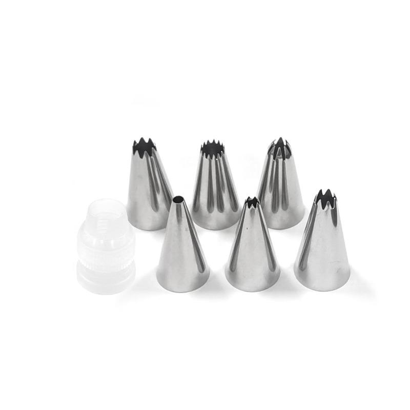 

Stainless Steel Piping Nozzle Set of Baking Tools, Cream Cookie Nozzle, Cake Decoration Piping Head, Baking Set C226J#