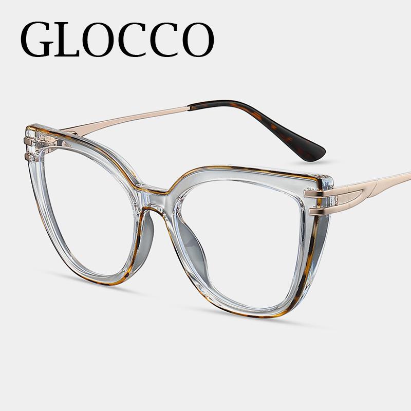Anti Blue Light Cat Eye Reading Glasses Women Big Frame Luxury Trend Optical Computer Eyeglasses Presbyopic Events Plus +1