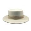 French Hepburn Style Light Luxury Versatile British Flat Top Australian Wool Top Hat Women's Autumn and Winter Outdoor Leisure Elegant Hat