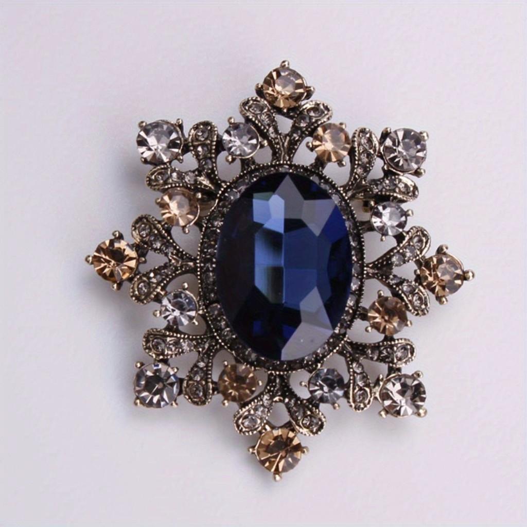 

Broche De Cristal Retro Elegante E Dignificado Bonito Pinos Fêmeas De Outono Inverno Vintage Accessorie Exquisite Badge Gift