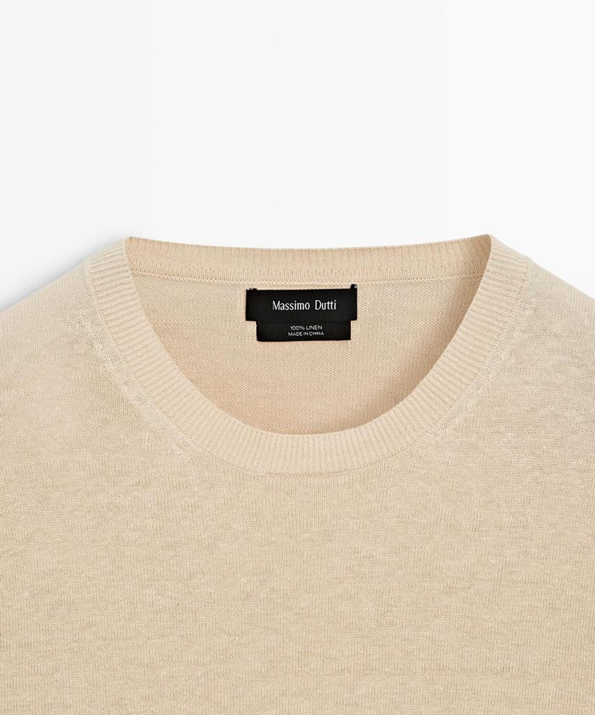 Masimodutti Linen Round Neck Knit