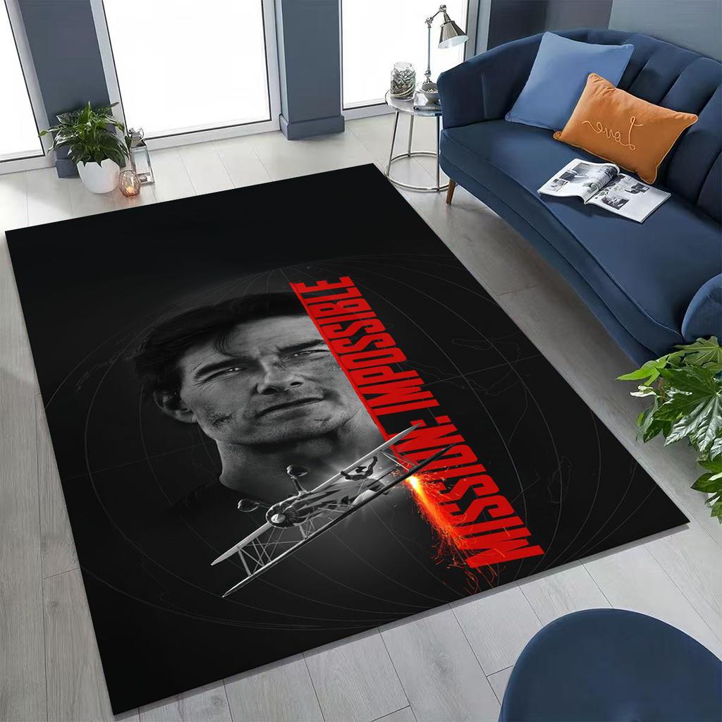2026 Top Gun Tom Cruise Fighter Sign Art Carpet Rug for Bedroom Living Room Sofa Home Doormat Decor,Large Kid Non-slip Floor Mat