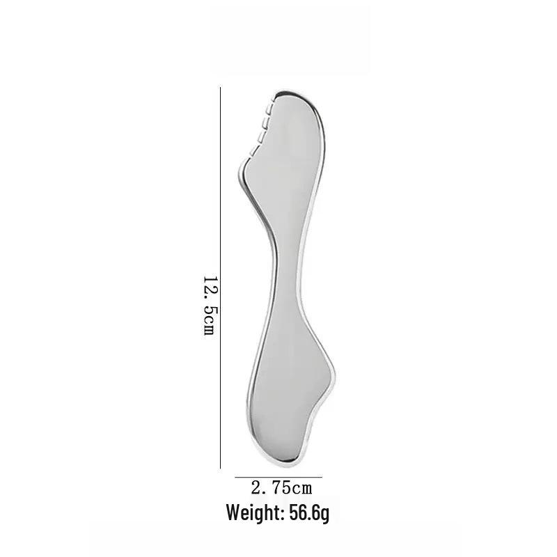 Heart-Shaped Stainless Steel Gua Sha Board for Facial Firming and Lifting Massage – Large Size, Multifunctional Fascia Tool.