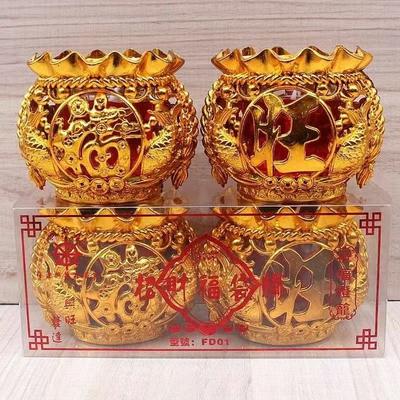 Fortune Bag, Crystal Candles, Home Worship To Buddha, Smoke Free and Windproof, Offering Incense Candles In Front of The Temple