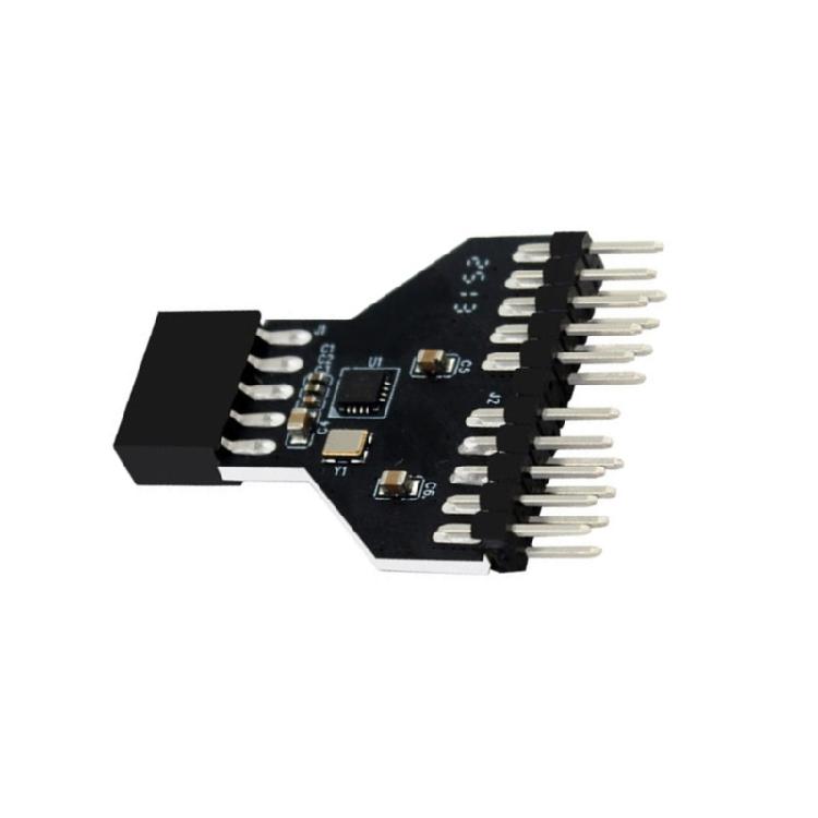 Computer Motherboards Expansion Cable Double 9Pin USB2.0 Header Splitter For Simultaneous Peripherals Device Connection