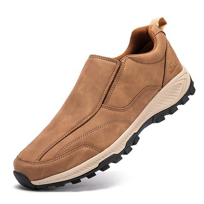 Skórzane Męskie Lekkie Outdoorowe Buty do Chodzenia Baleriny Rekreacyjne Do Pracy Mokasyny Męskie Casualowe Treningowe do Pieszych Wędrówek Buty do Biegania