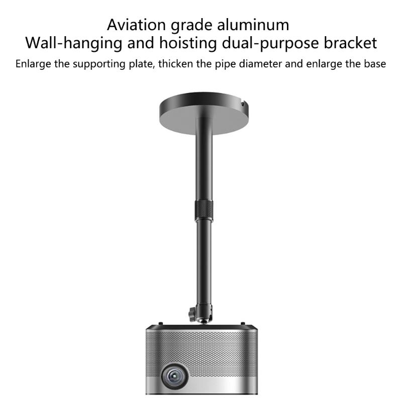 Universal Ceiling Mount Projector Bracket 360 Degree Rotatable Hanging Rack Extendable Height for Various Environment