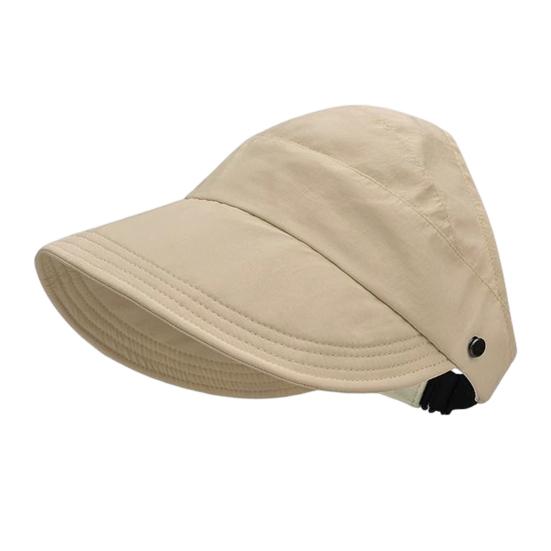 Women Sun Hat Hollow Dome Extended Brim Sun Protection Hat with Large Brim Outdoor Activities Breathable Hat