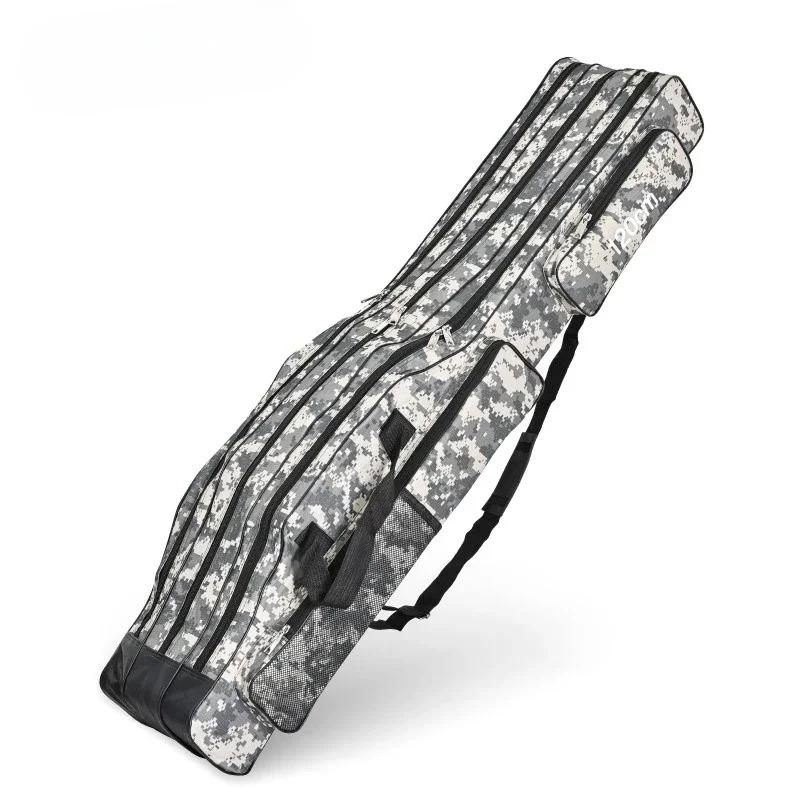 

1PC тришарова складна сумка для морської риболовлі з великим животом 1,2M рюкзак сумка для вудки 120cm