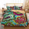 Bohemian Style Bedding Set Duvet Cover With Pillowcase King Size Comfortable Dedding A Bedroom Suitable For Placing A Large Bed
