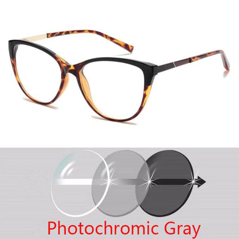 Feminine Optical Myopia Glasses Vintage Brand Design Clear Cat Eye Blue Light Blocking Glasses Women Eyeglasses Degree 0 To -6.0