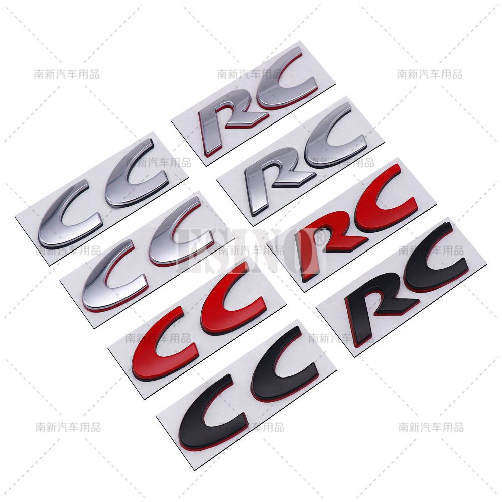 Car Styling RC CC 3D Metal Zinc Alloy Car Badge Body Fender Rear Trunk Adhesive Decal Emblem for Volkswagen VW Passat CC RC Zd4