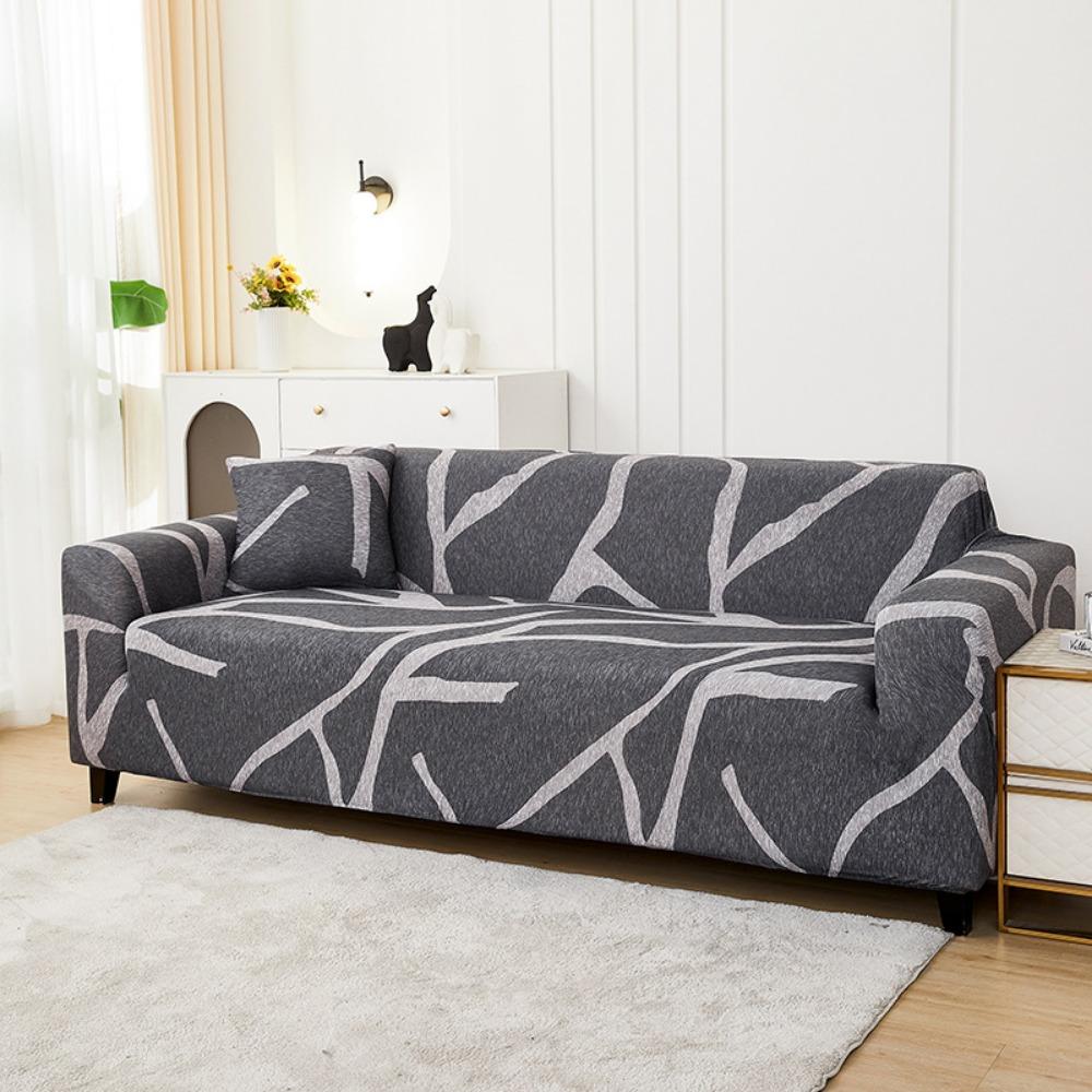 Stretch Sofaschutz Vollbezug Rutschfest mit Kissenbezug für Vintage Sessel Elastischer Couchbezug