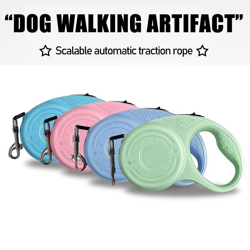 Dog Leash 5 Meters Retractable Leash Small Long Dog Hands Free Leash Double Strap for Dogs GXQ10