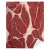Five-Flavor Pork Pattern Blanket - Plush 280GSM Flannel All-Season Soft Warm Throw, Red Meat Texture Design with Fat Marbling -