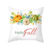 New Pumpkin Thanksgiving Pillow Cover Ins Nordic Peach Skin Printed Cushion Cushion Cover Home Products
