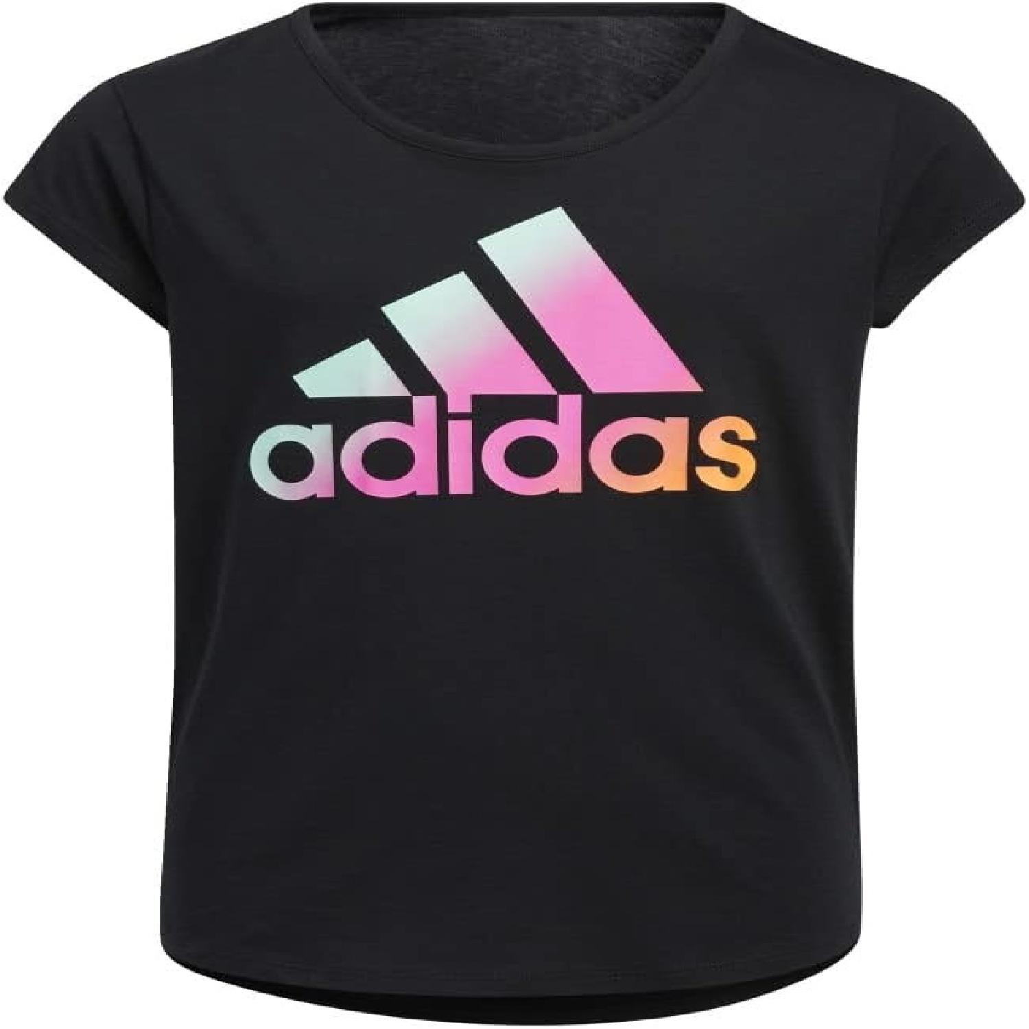 Хлопковая футболка с коротким рукавом adidas Essential для девочек S